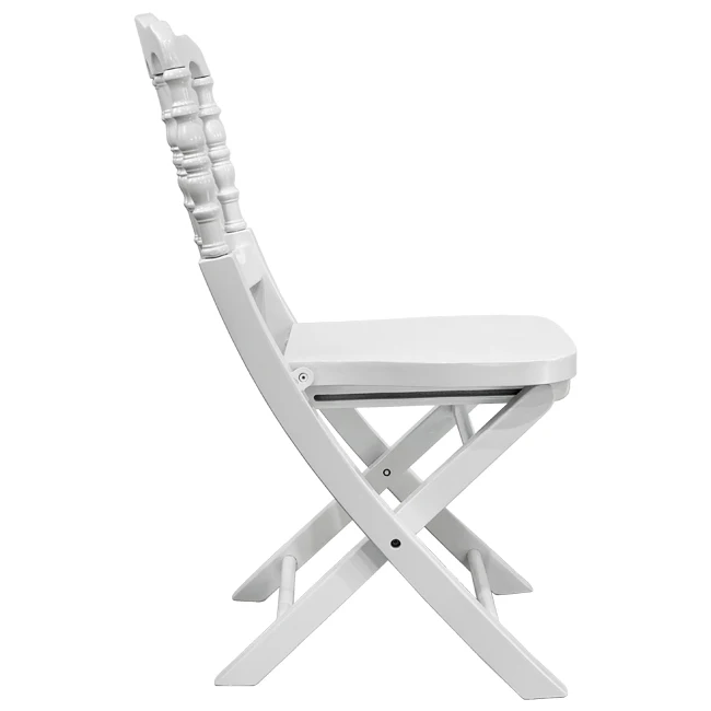 New Design White Wooden Napoleon Folding Chairs