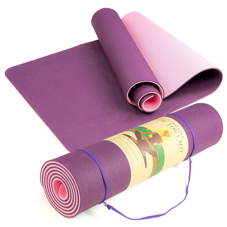 

Best Quality Professional Manufacturing Double Side Yoga Mat Fitness TPE Yoga Mat, Customized