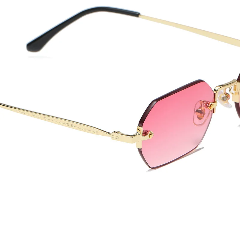 

Women's New Square Sunglasses Fashion Colorfull Rimless Sunglasses 2021