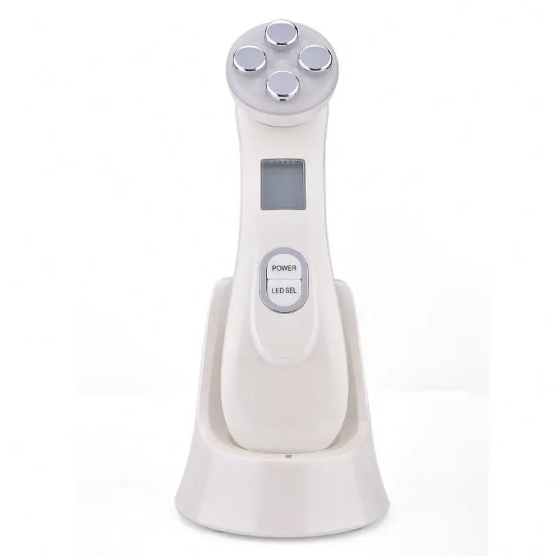 

Home Use 5 in 1 EMS Micro Current LED Light Therapy RF Radio Frequency Face Skin Care Wrinkle Removal Anti Aging Device