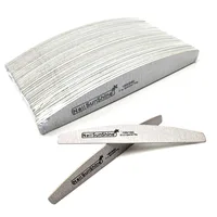 

50Pcs/pack Wooden Nail File Buffing 100/180/240 Sandpaper Diamond Curve Washable Nail Buffer Manicure Pedicure Tools