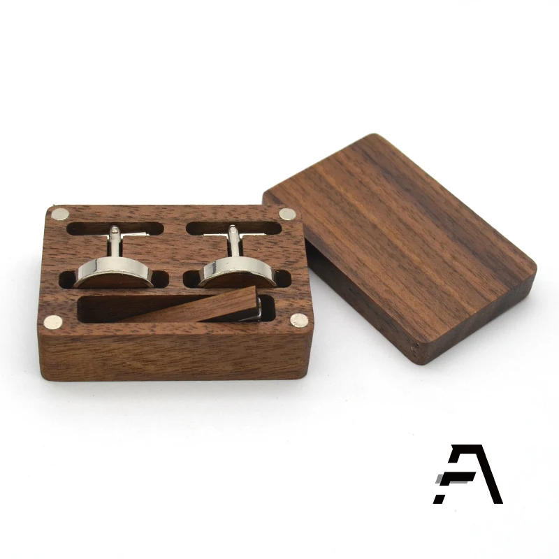 

Custom handcraft wooden storage box for cufflink and tie clip, Zebra/cherry/walnut