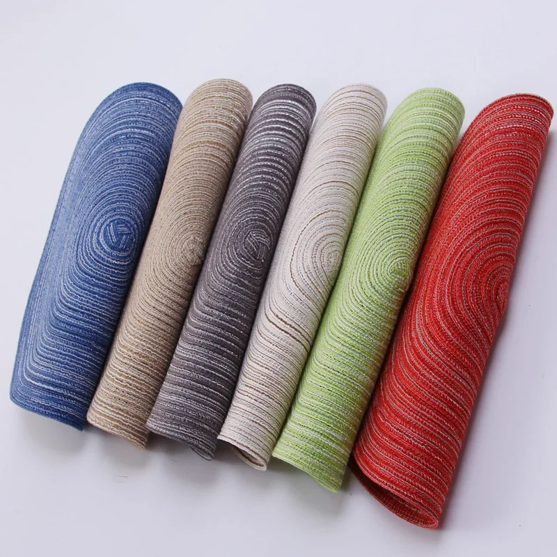 

Handcraft Table Placemat Decor Restaurant Dining Table Woven Cotton Placemat Round