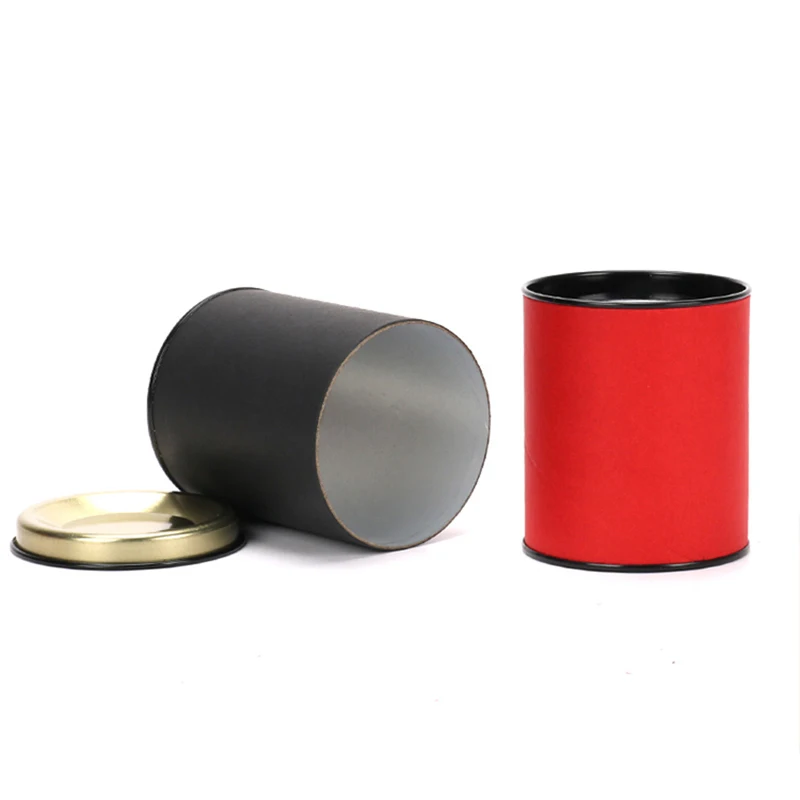 Star Packaging Food Grade Storage Canister Container Flat Tin Lid for Packaging Round Cylinder Paper Custom Coffee Tube Box Can