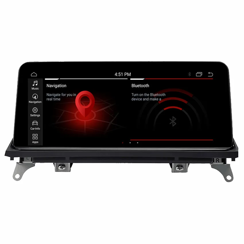 
1920*720 10.25 inch Android 10 8 core CPU 4G RAM 64G ROM Car GPS Navigation For BMW X5 E70 X6 E71 CCC CIC 