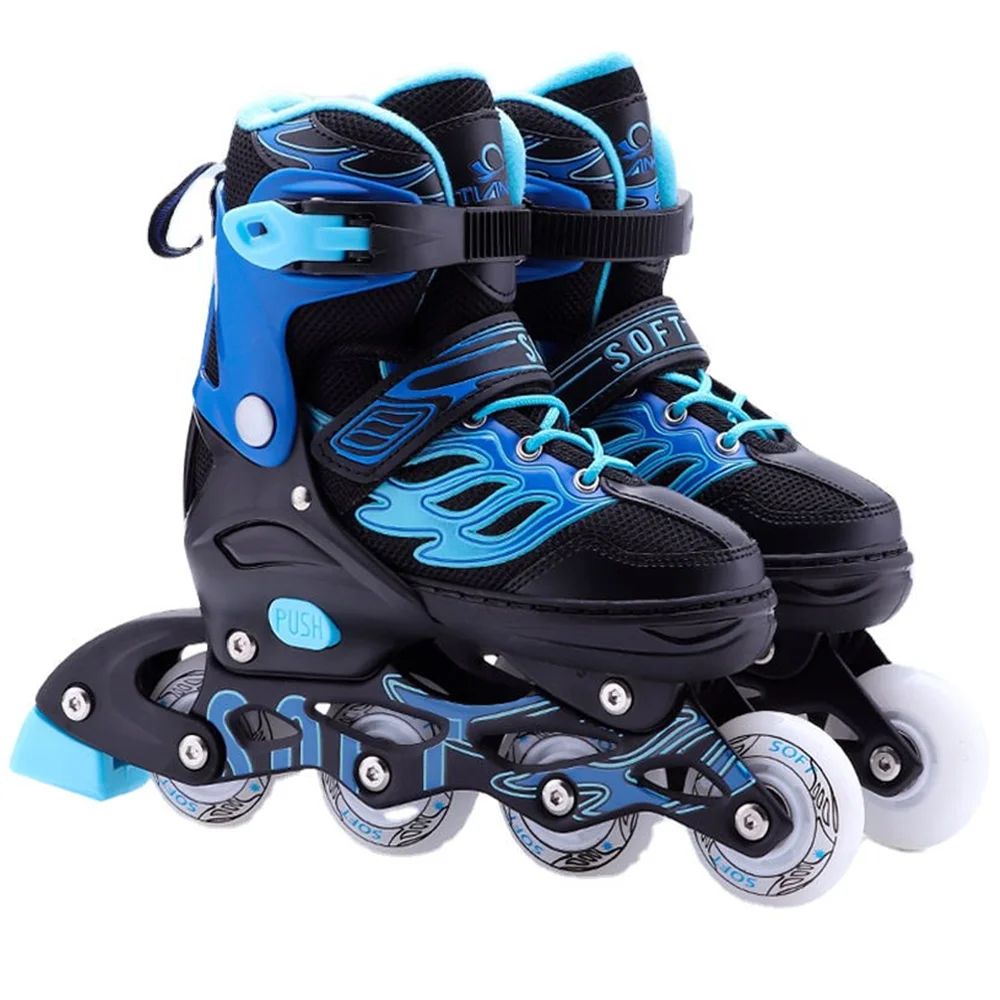 

New Kids Roller Skates Inline 4 Wheels Adjustable Size Cheap Quad Roller Shoes