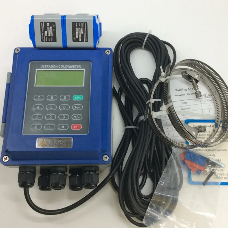 

TUF-2000B Ultrasonic Liquid Flow Meter Wall-mounted Transducer TM-1 DN50mm-DN700mm IP67 protection