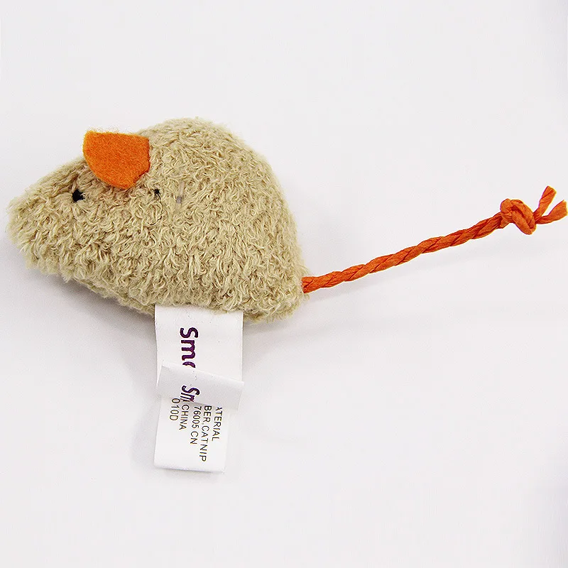 

Durable In Use Pet Chew Toys High Quality Plush Simulation Mouse, Gray brown