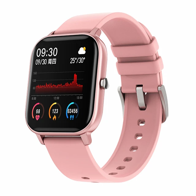 

1.54inch full screen touch P9 smart watch with heart rate monitoring custom watch wallpaper cheap mobile watch for IOS Android