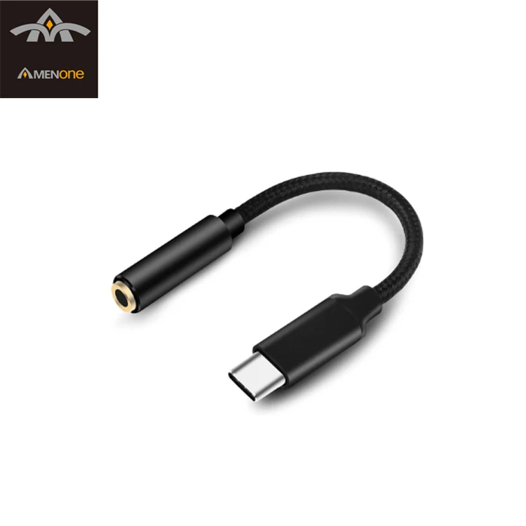 

Type-C To 3.5mm adaptors audio cable USB - c 3.5mm AUX earphone adaptors
