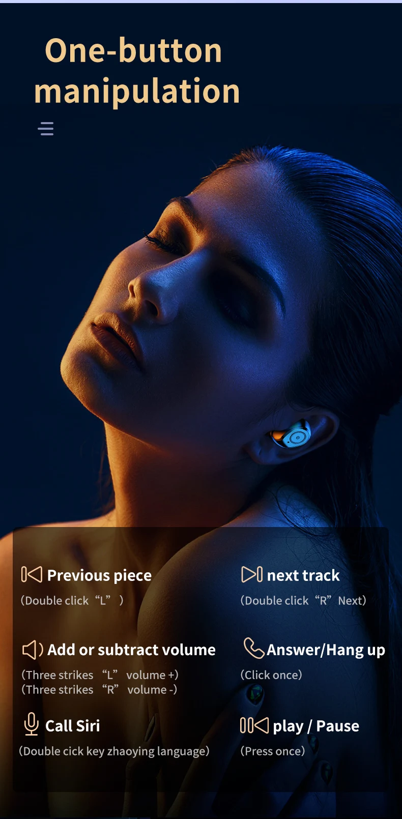 GlobalCrown Cheaper But Hi-fi Sound Quality Dual Host TWS 5.0 headset with Upgraded LED Digital Display Charging Case - ANKUX.COM