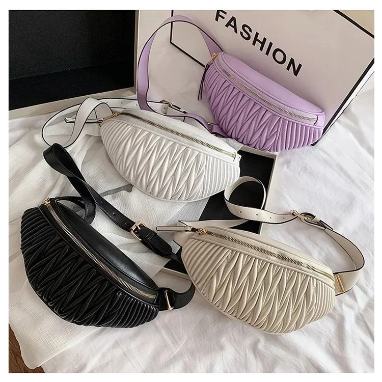 

High Quality Female Women Belt Bag Soft Leather Fanny Pack Waist Packs Chest Bags