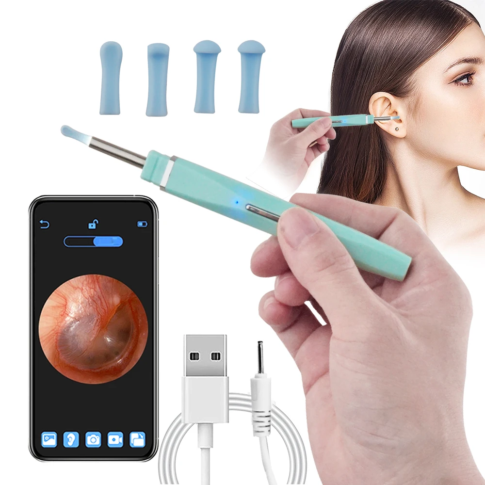 

Safe Effective Ear Wax Removal Tool 30W pixels HD Endoscope Electric Intelligent Ear Picking Ear Wax Cleaner