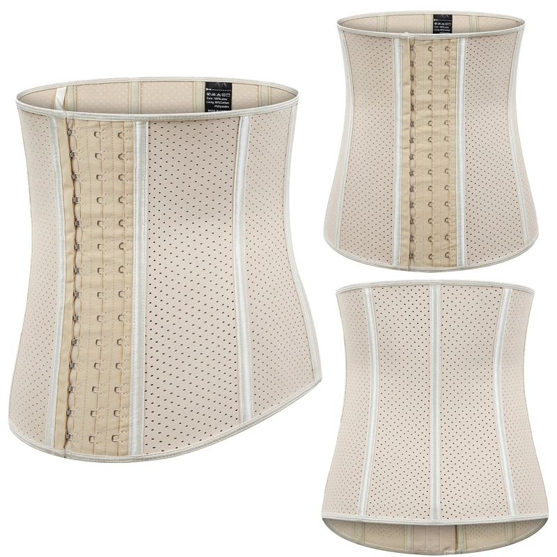 

2021 Newly Top fashion Tummy Control Weight Loss 9 Steel Bone Latex Waist Trainer Lingerie Women And Shape Wear