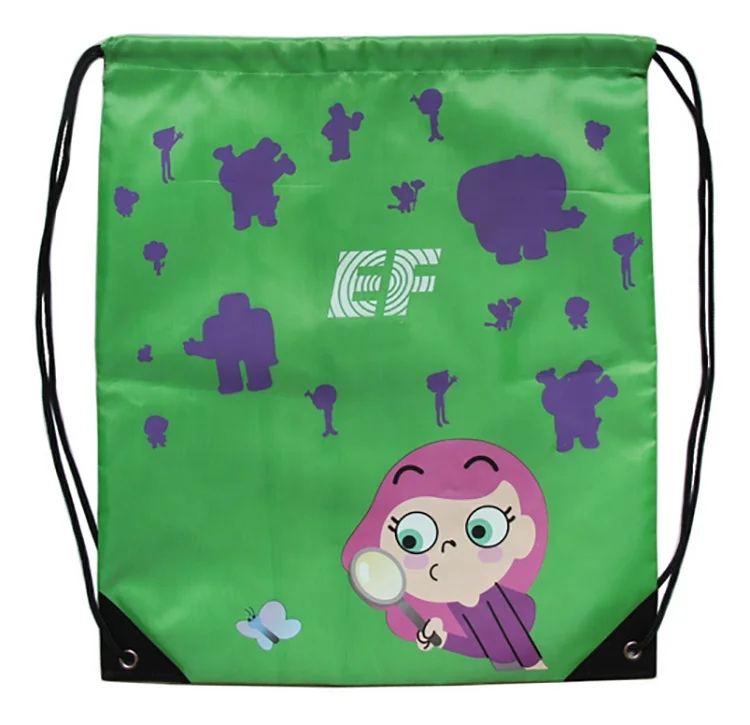 

Best selling Factory custom logo 420D Polyester Drawstring Bag printing draw string bag for promotional, Customized