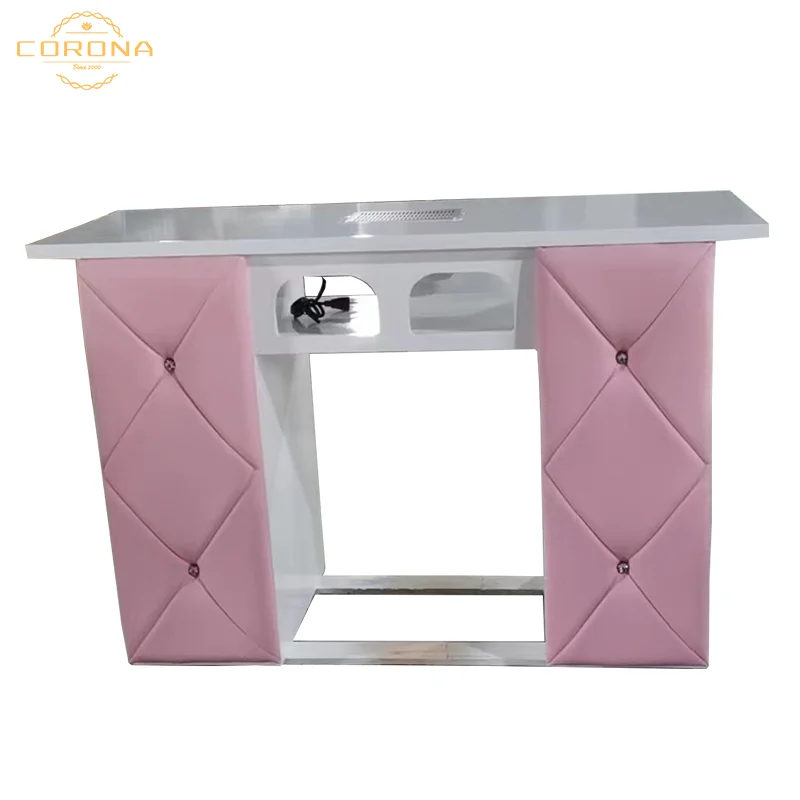 

Factory Cheap Popular Modern Manicure Salon Furniture Nail Tech Table With Dust Collector