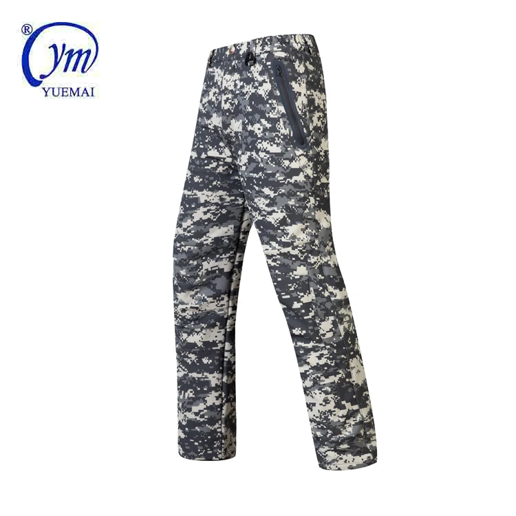 

Men SoftShell Waterproof Tactical Pants Military Outdoor Camouflage Cargo Pants Mens Trousers, Customized color