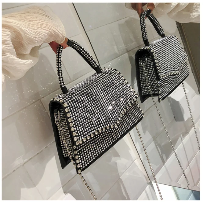 

Luxury Diamond Bags Purses For Women Hot Sale Popular Handbags Crossbody Shoulder Bags Vendor