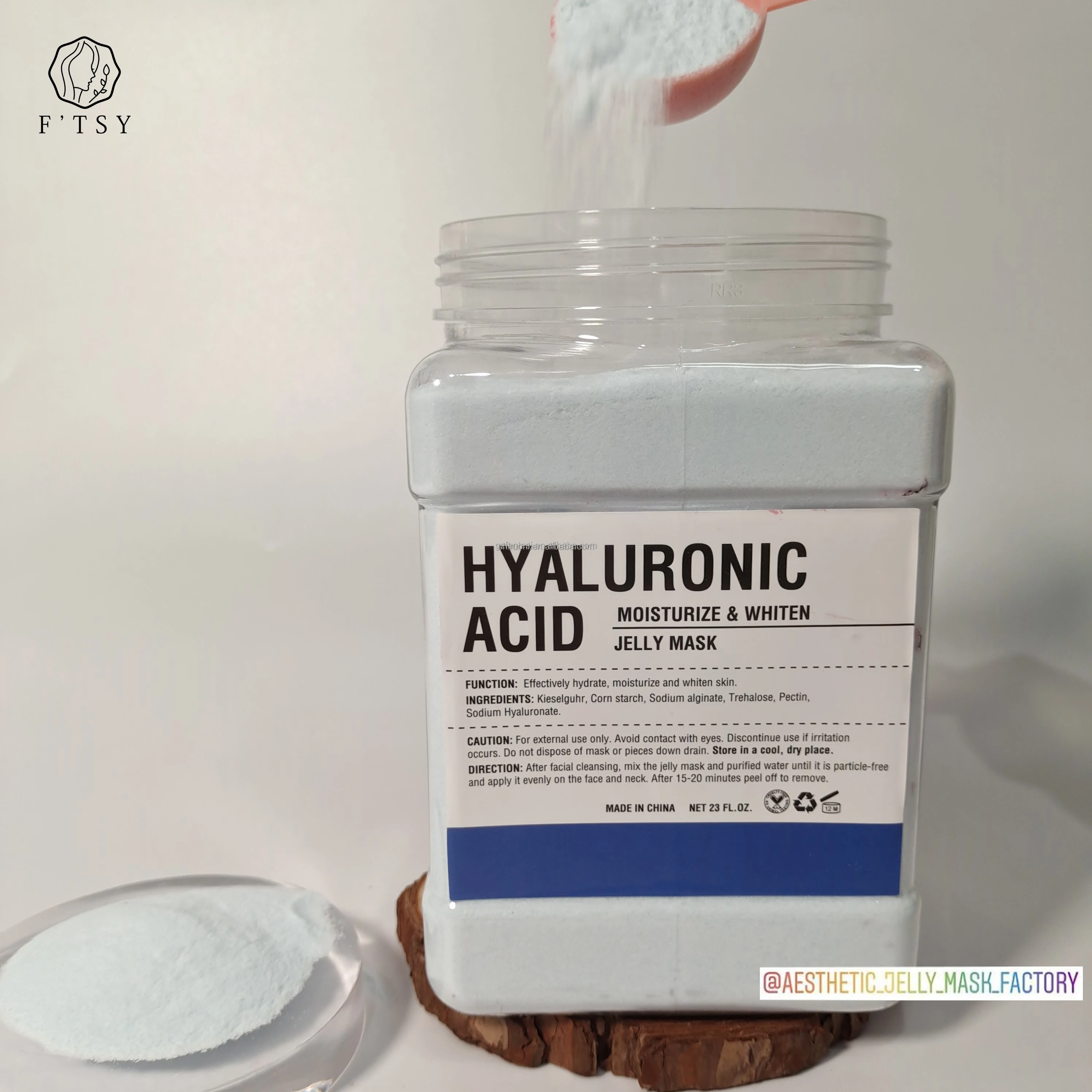 

Beauty facial care hyaluronic acid moisturizing jelly face mask powder privated label