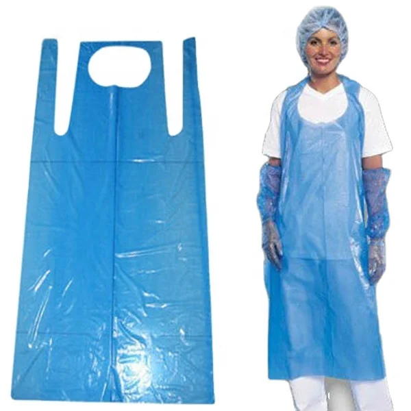 

LDPE apron plastic waterproof protective disposable pe aprons, Customized color