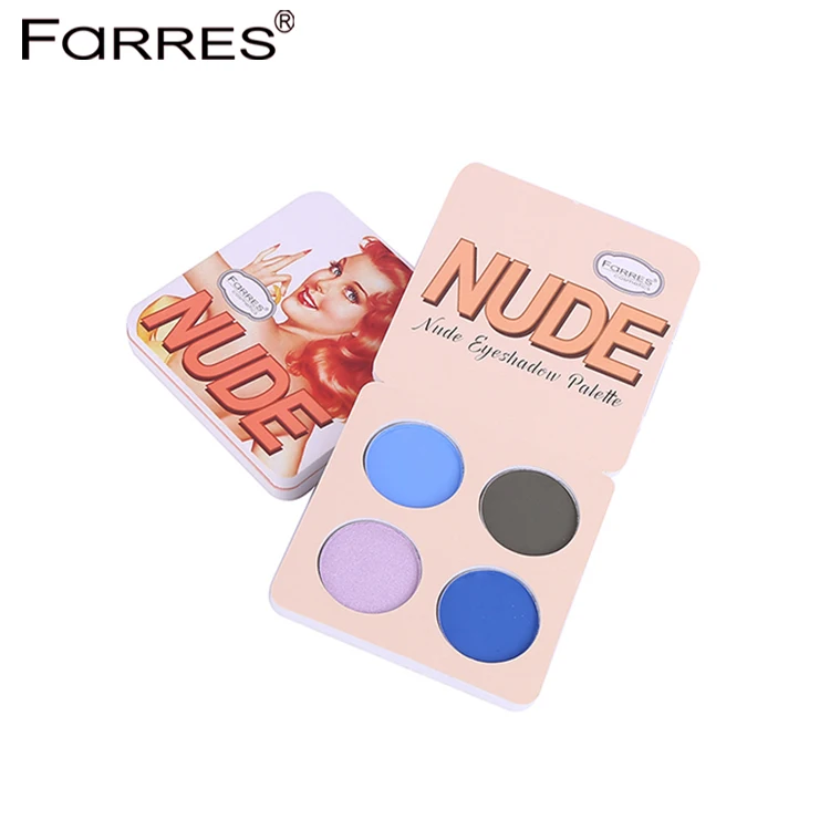 

Wholesale customized label 4 colors private label high quality Eye Shadow palette shimmer matte eyeshadow palette cosmetic
