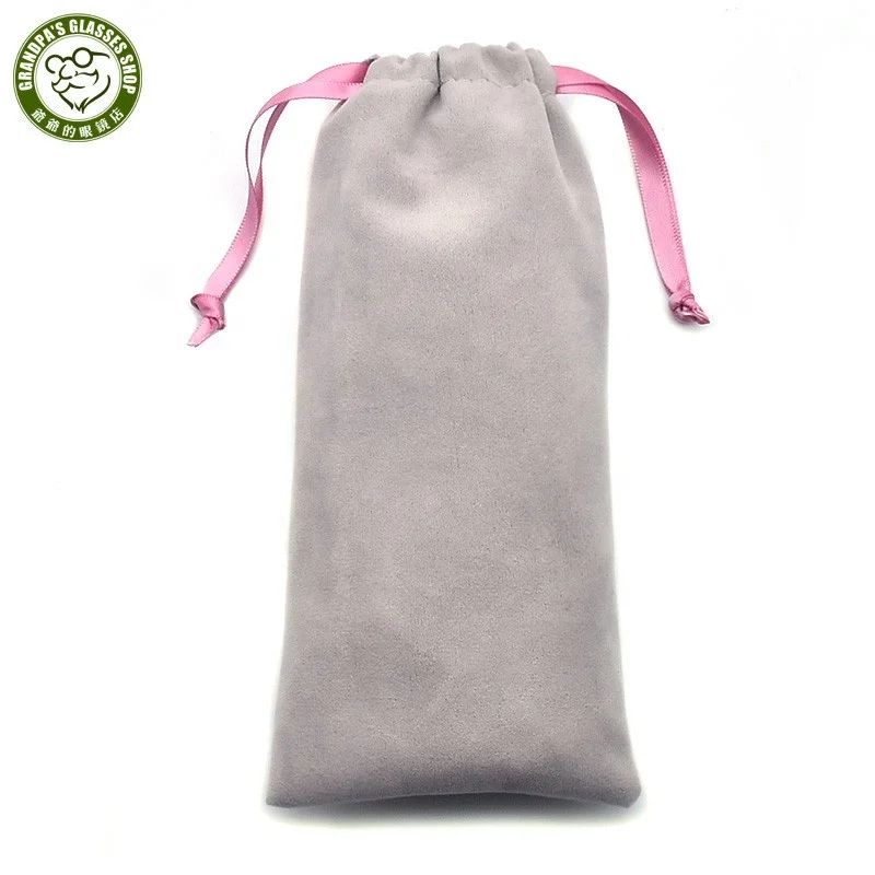 

Custom Soft Small Velvet Gemstone Tarot Card Dice Travel Draw String Bag Glasses Jewellery Pouch Sunglass Packaging For Jewelry, Gray, black, pink