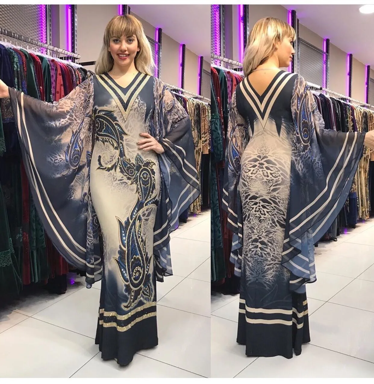 

Free Shipping Cultivate one's morality high-grade Dress Muslim Women Islamic Kaftan Dress With Scarfs Pure Cotton Long Dress, Photo shown