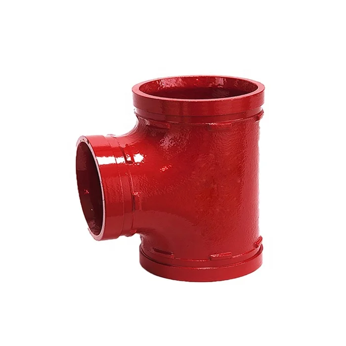 Ductile Iron ASTM A-536, Grade 65-45-12 Grooved Pipe Fitting Equal Tee