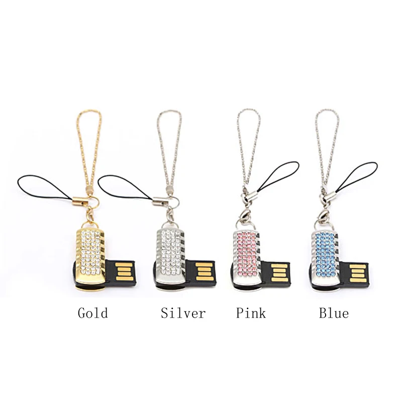 

High Quality Swivel Jewelry Pendant USB Flash Drive USB Disk 2GB 4GB