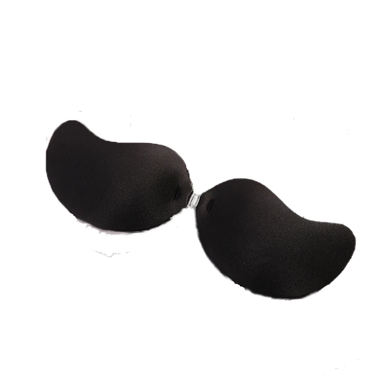 

Wholesale Women sexy Invisible Strapless Silicone Self Adhesive bra, Black / beige