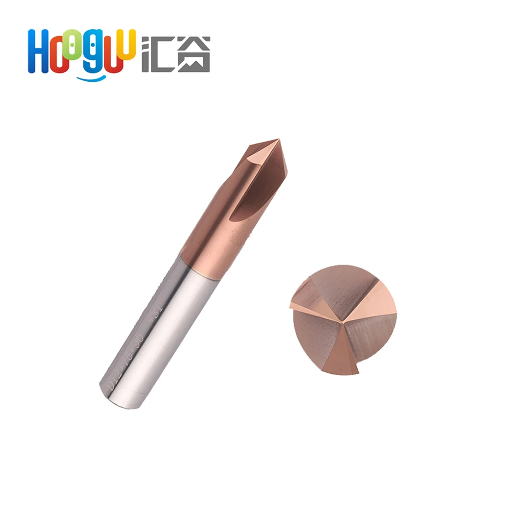 

Milling cutter HRC55 3Flutes straight groove chamfering cutter tungsten steel 90 chamfering carbide Milling cutter, Picture shown