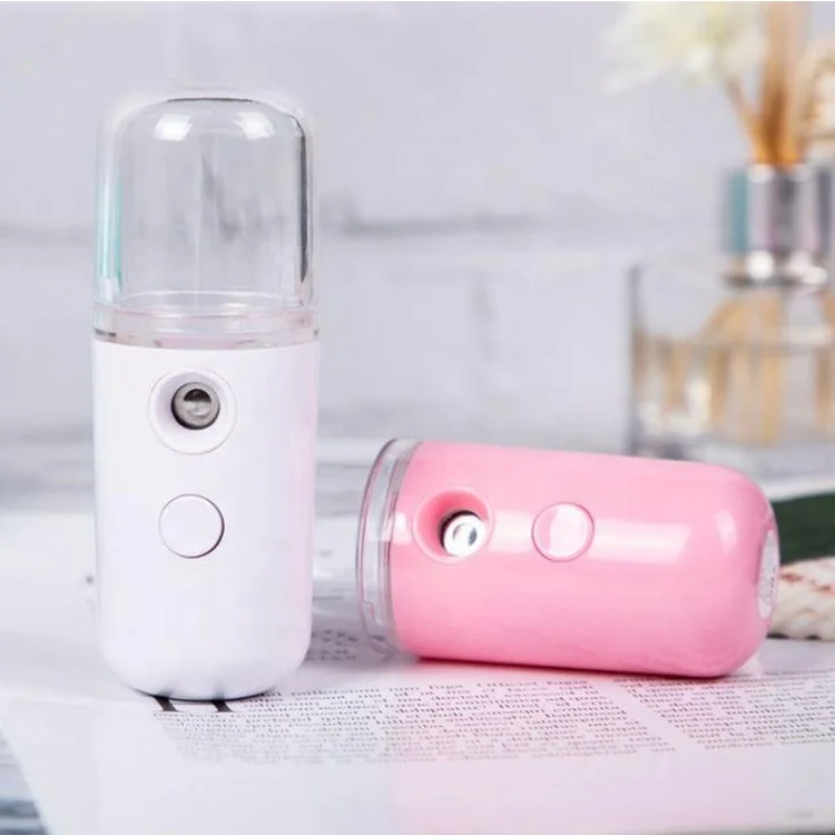 
Portable Rechargeable Handheld Face Nano Mist Spray Mini mist sprayer facial steamer Handy ultrasonic humidifier Water replenis 