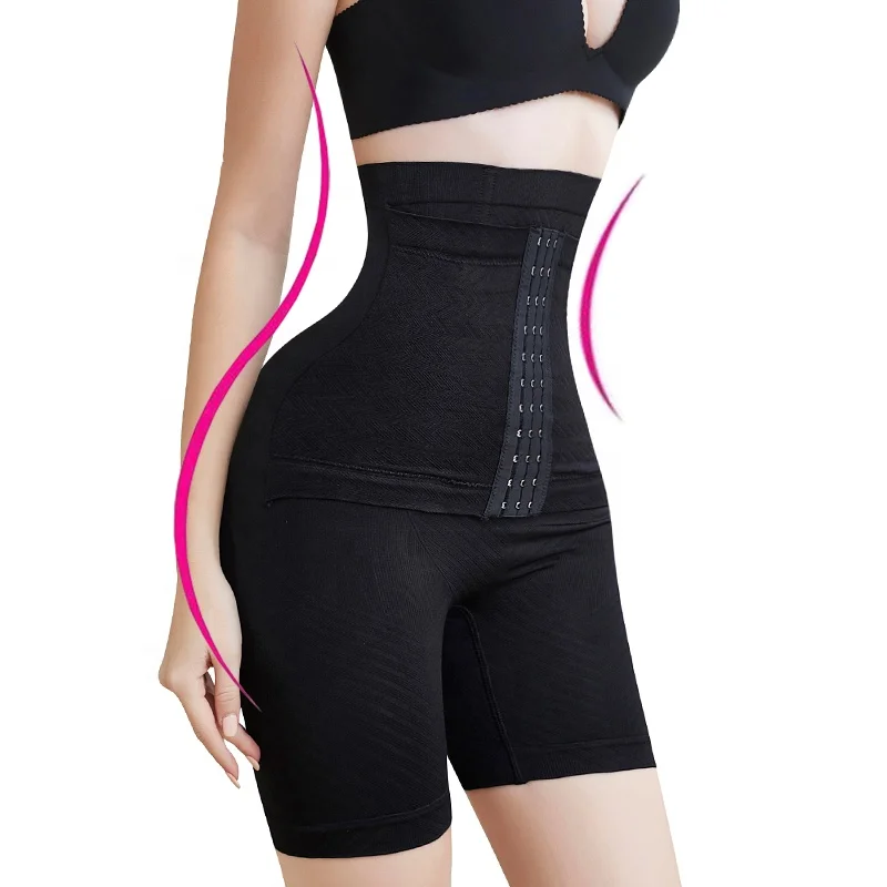 

Trainer Women Body Shaper Shapewear Bodysuit Tummy Control Panties Corset Butt Lifter Short Slimming Underwear, Black shin