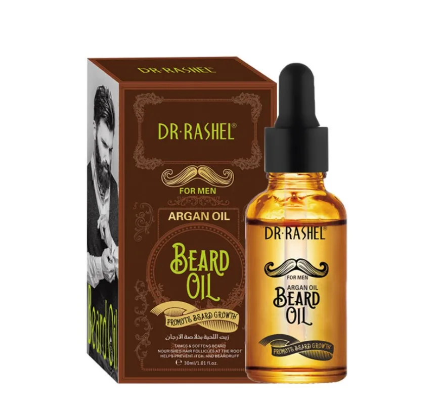 

DR RASHEL Argan Oil 30ml Treatment Nourishing Best Beard Growth Oil, Transparent