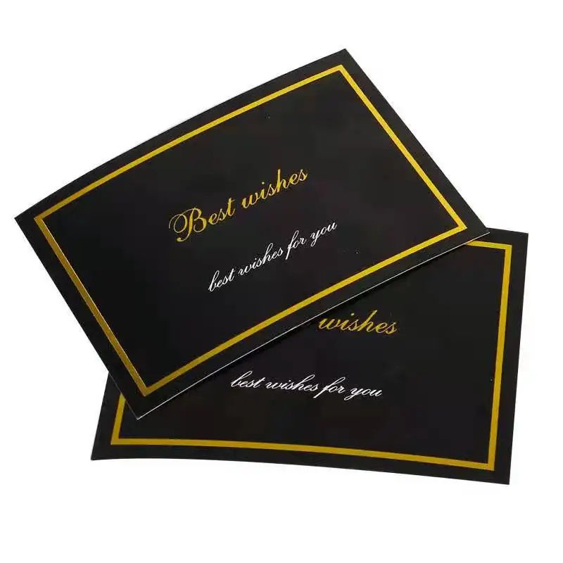 

Wholesale customized luxury business paper cards printing gold logo card free gift card, Customers' requests