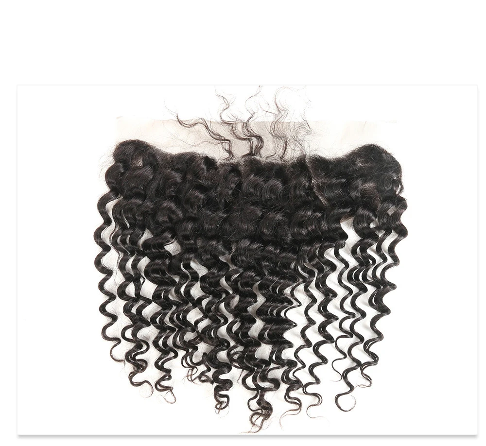 

Private Label 6 Inches Hot Sale Deep Wavy 13*4 Lace Frontal Human Hair Extension Hair