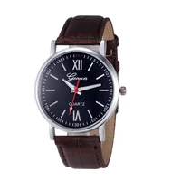 

New design cheap Customized Wholesale leather strap quartz alloy watch