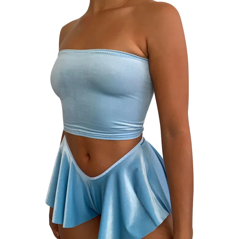 

B35697A 2021 Newest Summer Women High Waist sexy velvet Shorts