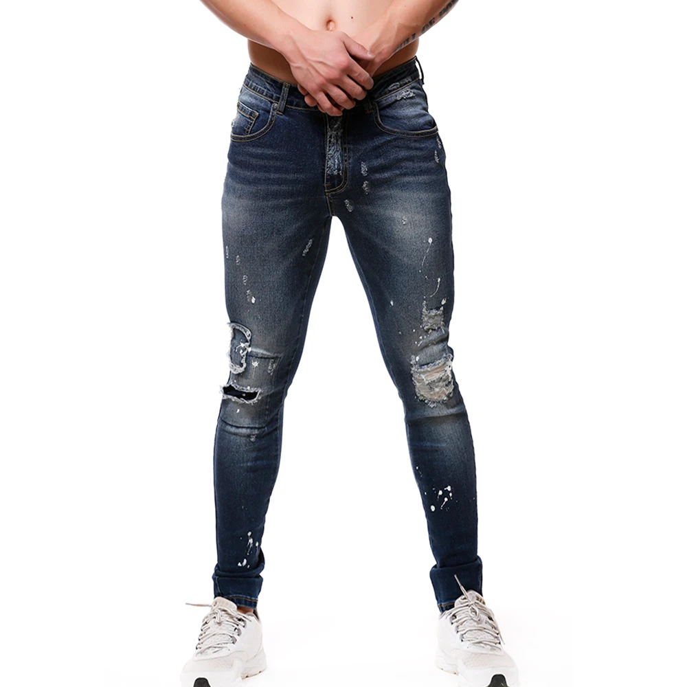 

2020 jeans Ripped Men Wholesale Cheap Skinny Stretch Jeans Men jeans for men
