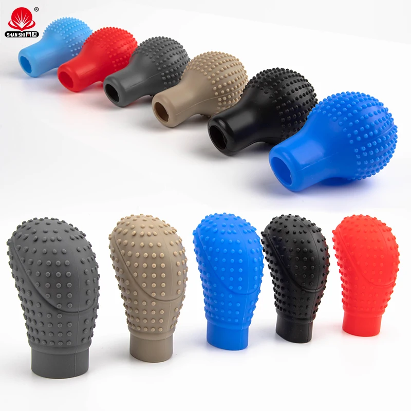 

Factory Supply Wholesale Soft And Comfortable Colorful Universal Silicone Car Gear Shift Knob Covers