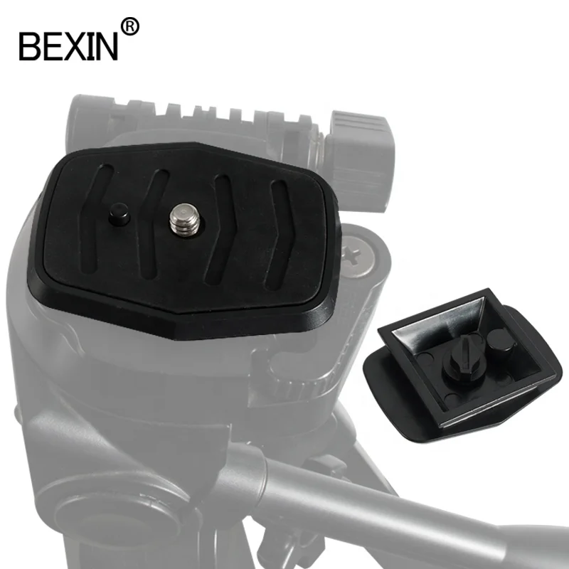 

BEXIN tripod accessories Quick Release Board camera base plate compatible with yunteng tripod Velbon QB-4W Quick Shoe for sony, Black