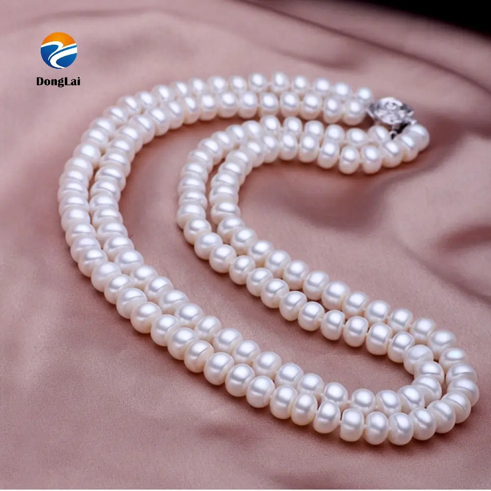 

100% Natural Colorful White Pink Purple Pearl Strand for Bracelet Women Classic Freshwater Button Pearls neckla Wholesale 2-13mm