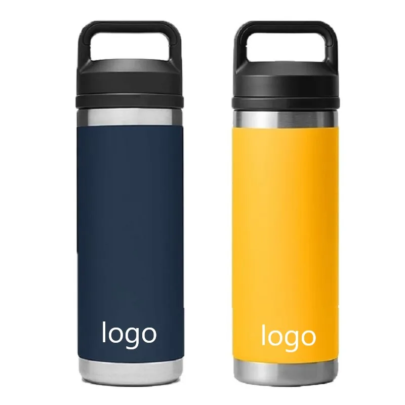 

Yety design 18oz 36oz stainless steel tour water bottle with straw/chug lid vasos termico insulated travel camping thermal flask