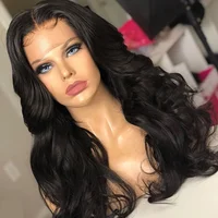 

wholesale cheap human hair lace wig body wave long hair line 13x6 lace front wig middle part human hair wigs for black women