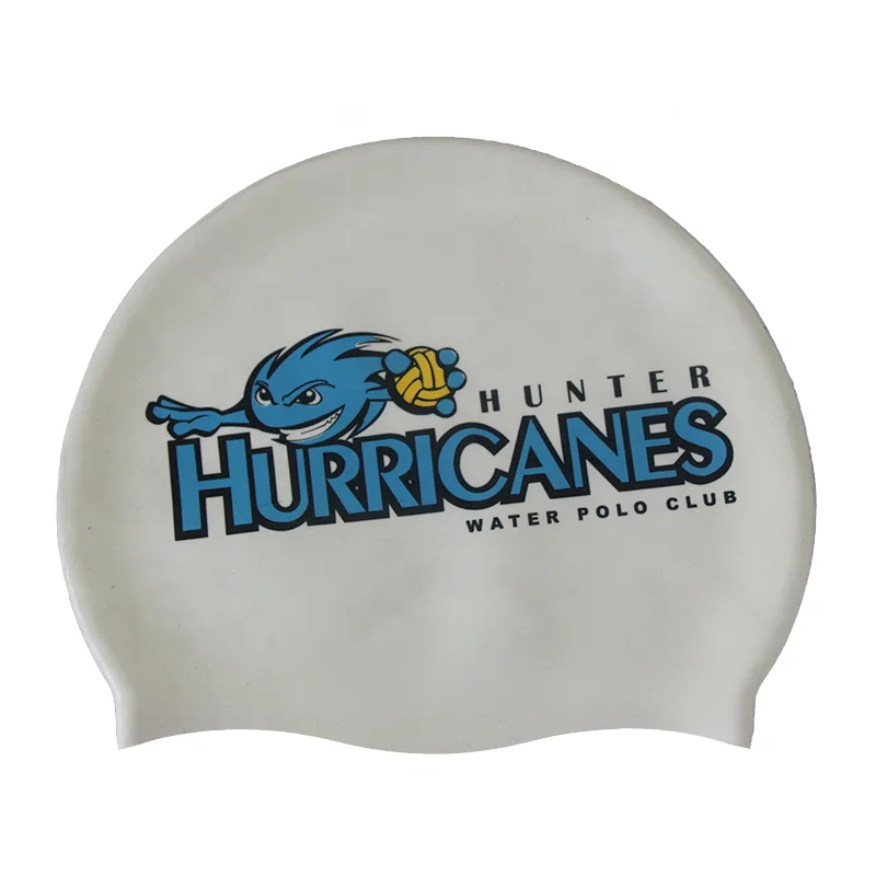 

2020 new print silicone antislip custom kids silcon swim cap, Multi-colored