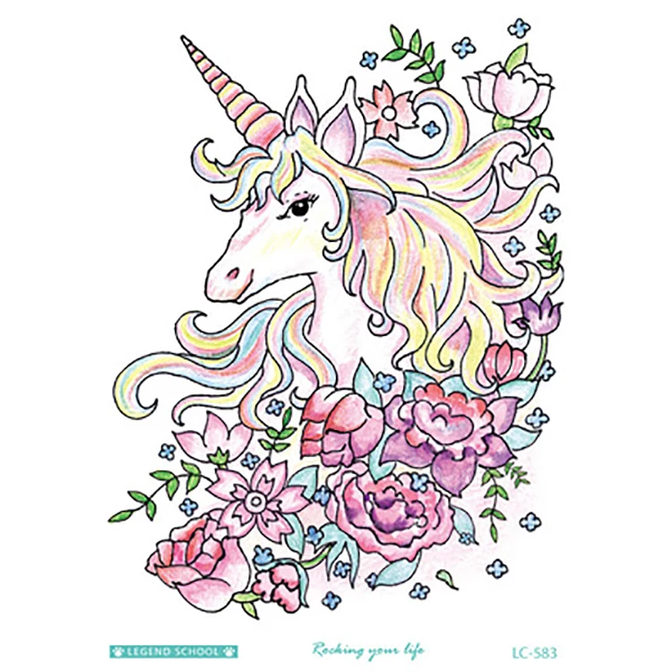 

Environmental Protection Waterproof Sweat Fashion Personality Tattoo Men And Women Big Flower Arm Tattoo Stickers