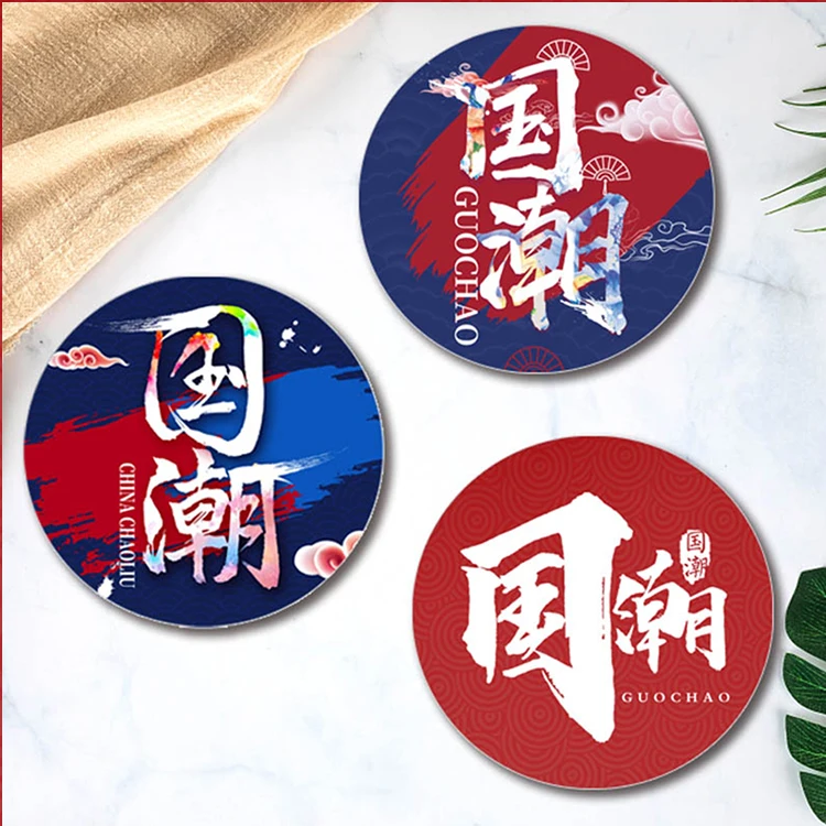 

Round Chinese Trend Elements Ramadan Japanese Good Quality Cup Mats Beer Custom Coasters For Drinks, Cmyk