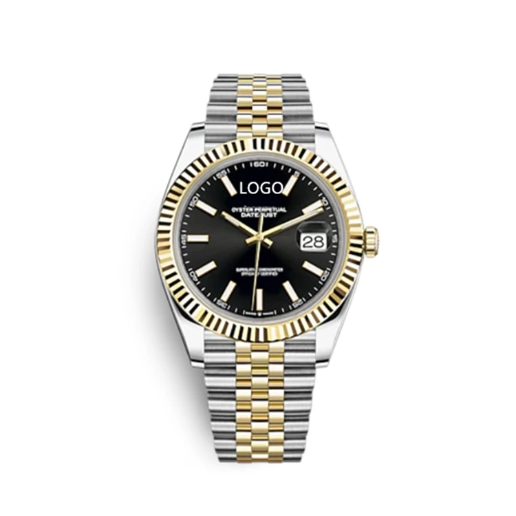 

5 Part Mechanical Watches 41mm Luminous Scale Stainless Steel Strap Popular Men Watch Rolexables