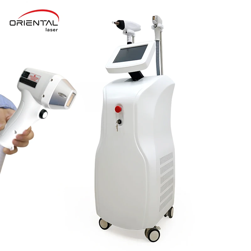 

Painless Diode Laser Hair Removal Machine 755+808 nm With Advanced Nd Yag Laser Tattoo Removal Machine
