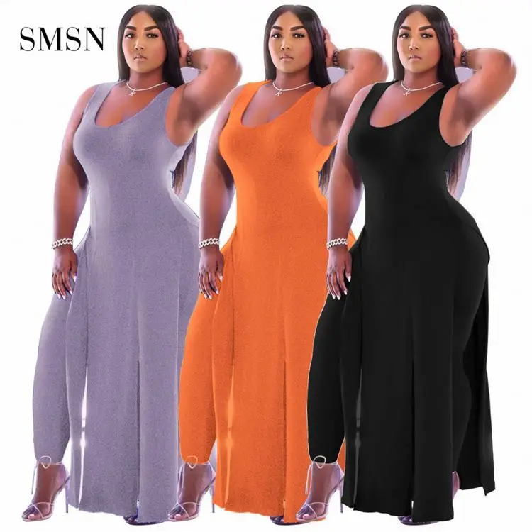 

ONLY Best Seller Sleeveless Skinny Tank Top Plus Size Two Piece Set Women Clothing Two Piece Pants Set